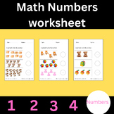 Math Numbers Worksheet