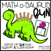 Math-O-Saurus FUN! {Hands-on Addition & Subtraction}