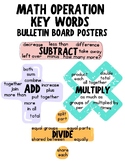 Math Operation Key Words Bulletin Board Printable