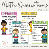Math Operation Posters {Rainbow Theme}