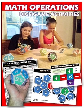 Preview of Roll & Solve Math Operations: Interactive Dice Game