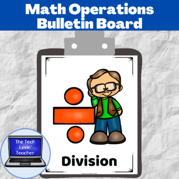 Preview of Math Operations Bulletin Board