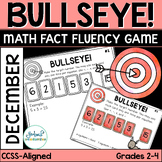 Math Operations Fluency Game - December Bullseye