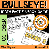 Math Operations Fluency Game - October Bullseye