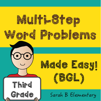 Preview of Multi-Step Word Problems (3rd Grade BGL)