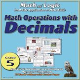 Math Operations with Decimals--Real-life Word Problems for