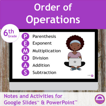 Preview of Math Order of Operations Notes and Activities