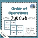 Math Order of Operations Task Cards PEMDAS GEMDAS 5th Grad