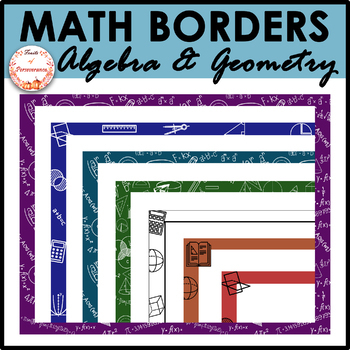 mathematics borders and frames