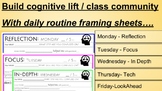 Math Partner Daily Accountability Sheets [3 framing sheets!]