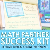 Math Partner Success Kit - For Guided Math and Math Workshop