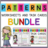 Math Pattern Worksheets and Pattern Cards For Kindergarten
