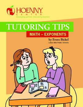 Preview of Math Peer Tutoring Tips--Exponents