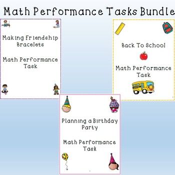 Preview of Math Performance Task Bundles