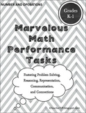 Math Performance Tasks for Kindergarten and First Grade