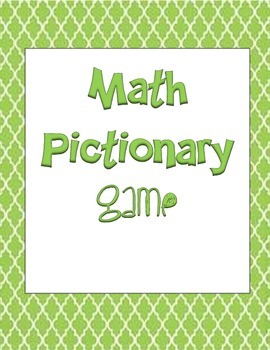 Math Pictionary Game by Debbie's Lemonade Stand | TpT