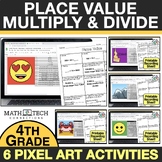 Digital Math Pixel Art 4th Grade Math Review Place Value, 