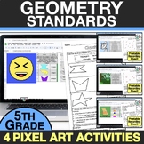 Digital Math Pixel Art 5th Grade Math Review Graphing, Coo