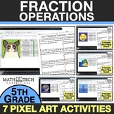 Digital Math Mystery Pixel Art 5th Grade Math Review Opera