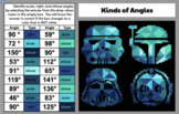 Math Pixel Art - Identifying Types of Angles - May the Fourth