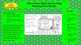 Math Place Value Doodle Page 