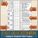 Math Place-Value Problem-Solving Bookmark