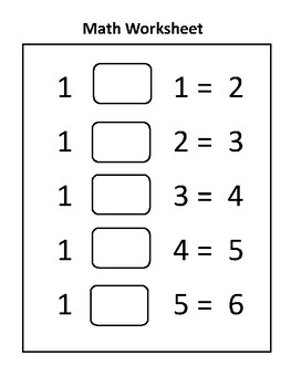 Preview of Math : Plus and Minus numbers worksheet