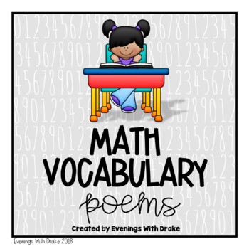 Preview of Math Vocabulary Poems