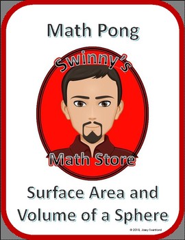 Preview of Math Pong: Surface Area and Volume of Spheres and Hemispheres