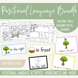 Math Positional Language Bundle - Worksheets, Digital Slid