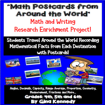 Preview of Math Geography Projects, Calculations From Countries Around the World