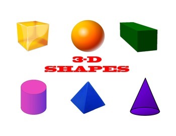 Preview of Math Poster: 3-D SHAPES