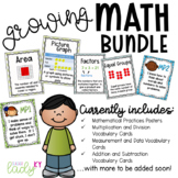Math Poster Bundle *Vocabulary and Math Practices Included*