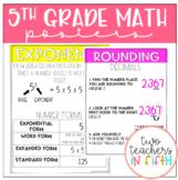 5th Grade Year Long Math Posters