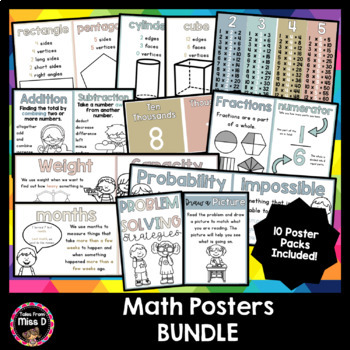 Preview of Math Posters BUNDLE