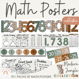 Math Posters Bundle | Mathematics Bulletin Board Displays 