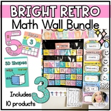Math Posters Bundle | Retro Rainbow Classroom Decor