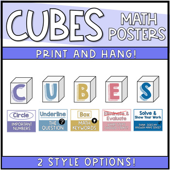 Preview of Math Posters CUBES
