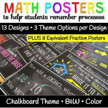 Preview of Math Posters: Content & Processes