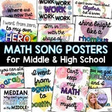 Middle School & Algebra - Math Posters Inspired by Song Ly