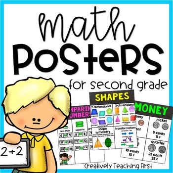 Preview of Second Grade Math Posters