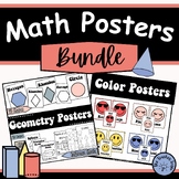 Math Posters | Shapes | Color Posters | Bundle Decor