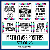 Math Posters - Gen Z Lingo - for Middle and High School Cl