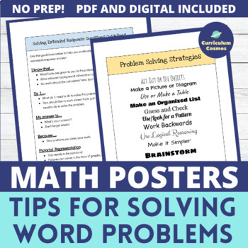 Preview of Math Posters for Word Problems