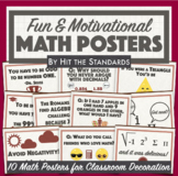 FREE Math Posters with Fun & Motivational Quotes for Class