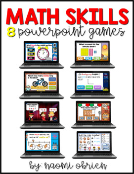 Preview of Math PowerPoint Games Bundle
