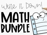 Math PowerPoint Lessons | Write It Down Bundle