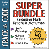 Math Practice Activities - Crack the Code Super Bundle