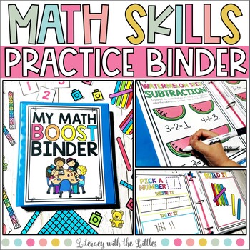 Preview of Math Practice Binder | Kindergarten & First Grade Intervention Activities