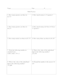 Math Practice- Money, Rounding, and Digit Values